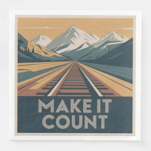 Serviette En Papier Faites que ça compte (Devant)