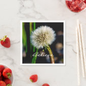 Serviette En Papier Faites un voeu, croyez, papier Dandelion (En situation)