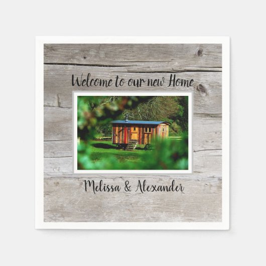 Serviette En Papier Faites votre propre bienvenue à Home Home (Devant)