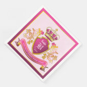 Serviette En Papier Faites votre propre blouse d'armoiries de perles d (Coin)