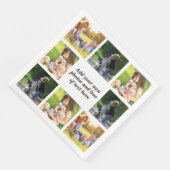 Serviette En Papier Faites votre propre collage photo et texte (Coin)