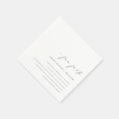 Serviette En Papier Faits amusants de mariage d'Ellesmere (Coin)