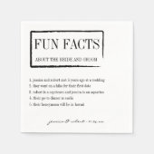 Serviette En Papier Faits amusants Papier personnalisé serviettes (Devant)