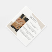 Serviette En Papier faits amusants simple mariage serviette (Coin)