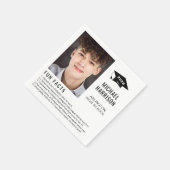 Serviette En Papier Faits amusants simples Peignoirs de graduation pho (Coin)