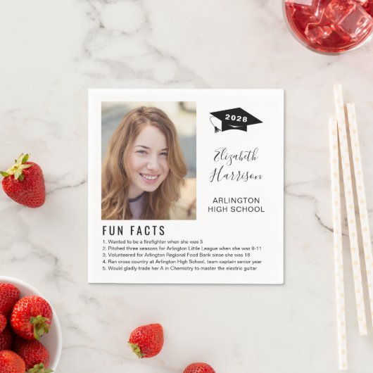 Serviette En Papier Faits amusants simples Scripts photo Paquets (En situation)