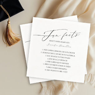 Serviette En Papier Faits amusants sur la fête de remise des diplômes 