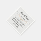 Serviette En Papier Faits amusants sur le couple de mariés (Coin)