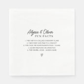 Serviette En Papier Faits amusants sur le Mariage couple (Devant)