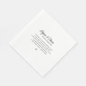 Serviette En Papier Faits amusants sur le Mariage couple (Coin)
