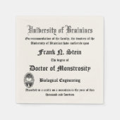 Serviette En Papier Fake Frankenstein Diplomate serviette (Devant)
