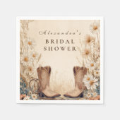 Serviette En Papier Fall Country Floral Bridal Shower (Devant)