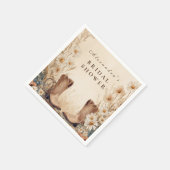 Serviette En Papier Fall Country Floral Bridal Shower (Coin)