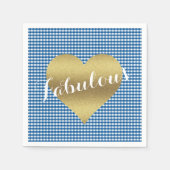 Serviette En Papier Fall In Love Kitsch Mariage campagnard Party (Devant)