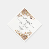 Serviette En Papier Fall Leaves Thanksgiving Dinner Paper Napkin (Coin)