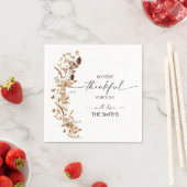 Serviette En Papier Fall Leaves Thanksgiving Dinner Paper Napkin (En situation)
