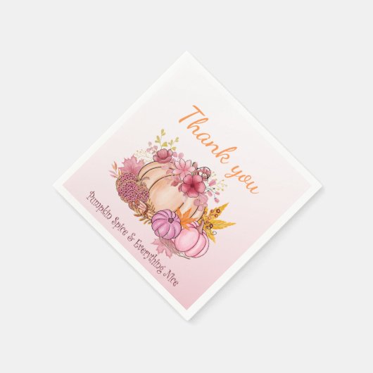 Serviette En Papier Fall Little Citrouille Spice Nice baby shower Part (Coin)