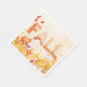 Serviette En Papier Fall Lovers Autumn Forest Leaves Branches         (Coin)