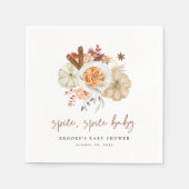 Serviette En Papier Fall Pumpkin Spice Baby Shower (Devant)