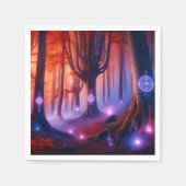 Serviette En Papier Fall Whimsigoth Enchanted Dusk Forest Découpage (Devant)