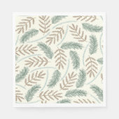Serviette En Papier Fallen Fern Motif (Devant)