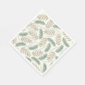 Serviette En Papier Fallen Fern Motif (Coin)