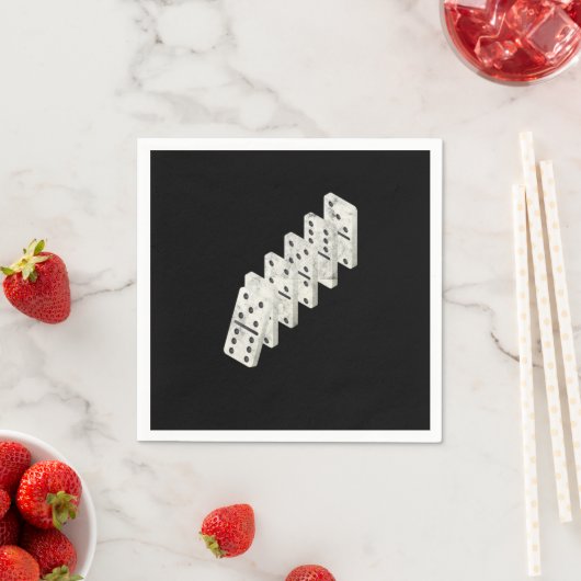 Serviette En Papier Falling Dominoes Carreaux Puzzler Jeu Jouer Cadeau (En situation)