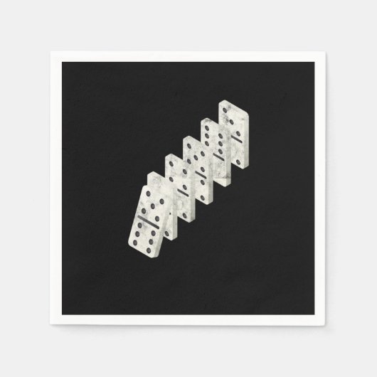 Serviette En Papier Falling Dominoes Carreaux Puzzler Jeu Jouer Cadeau (Devant)
