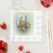 Serviette En Papier Famille Bluebird (En situation)