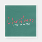 Serviette En Papier Famille Christmas | Stylish Trendy (Devant)