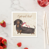 Serviette En Papier Famille Dachshund et Birds (En situation)