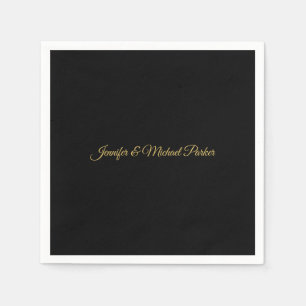Serviette En Papier Famille de caractères Modern Creative Script coule