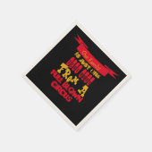 Serviette En Papier Famille drôle (Coin)