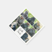 Serviette En Papier Famille Gorilla (Coin)