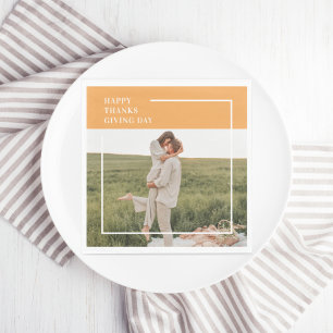 Serviette En Papier Famille moderne photo et Bon thanksgiving cadeau d