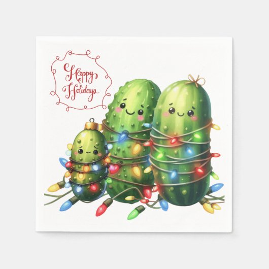 Serviette En Papier Famille Pickle (Devant)