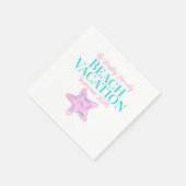 Serviette En Papier Famille Plage Vacances Starfish (Coin)