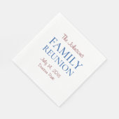Serviette En Papier Famille Réunion Personnalisée Partie Napkins (Coin)