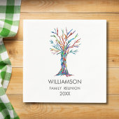 Serviette En Papier Family Reunion ArArArArArArArArArArArArbre Familia