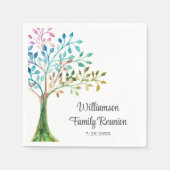 Serviette En Papier Family Reunion Family Family Tree Personnalisé (Devant)