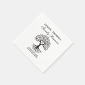 Serviette En Papier Family reunion tree Napkins  (Coin)