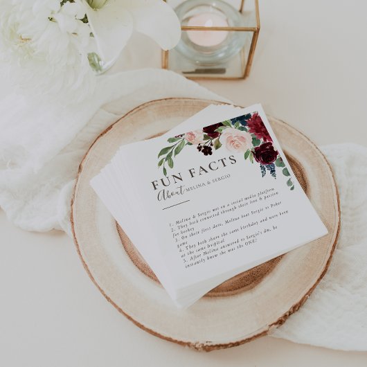 Serviette En Papier Fancy Classic Brown Trivia Fun Facts Mariage