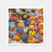 Serviette En Papier Fancy Dressed Yellow Plastic Ducks (Devant)