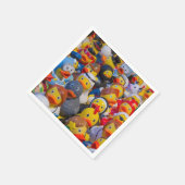 Serviette En Papier Fancy Dressed Yellow Plastic Ducks (Coin)