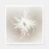 Serviette En Papier Fancy Fractal Snowflakes (Devant)