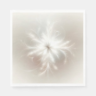 Serviette En Papier Fancy Fractal Snowflakes