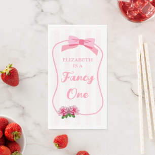 Serviette En Papier Fancy One Arc Floral 1er Anniversaire