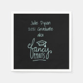 Serviette En Papier Fancy Pants drôle Graduation personnalisée (Devant)