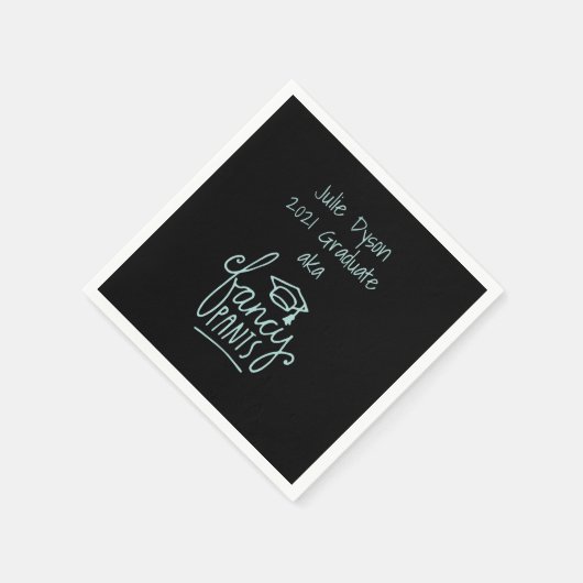 Serviette En Papier Fancy Pants drôle Graduation personnalisée (Coin)