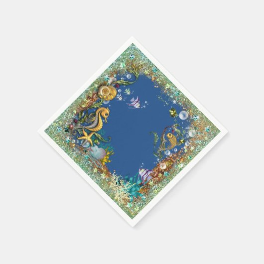 Serviette En Papier Fancy Under the Sea (Coin)